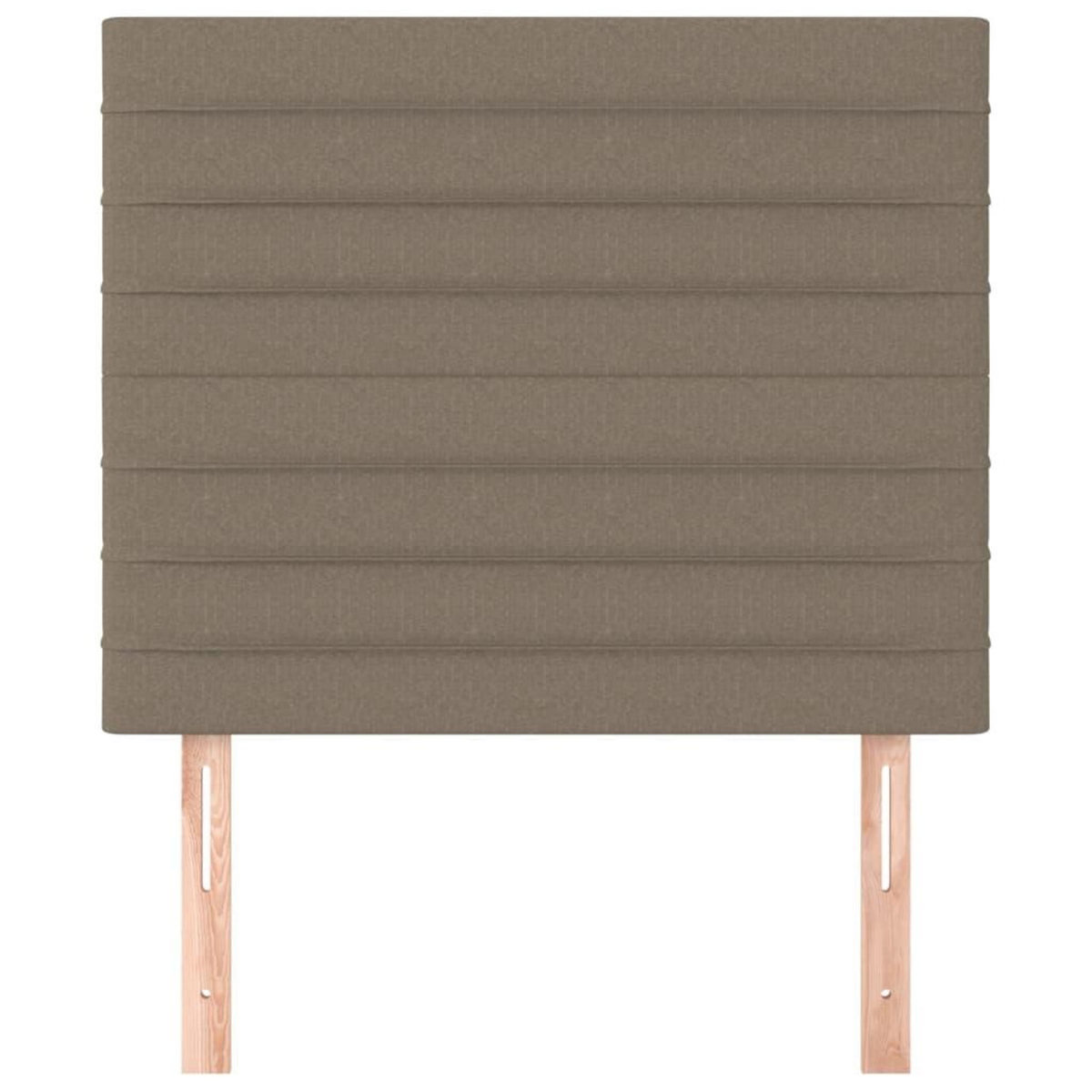 VIDAXL Tetes de lit 2 pcs Taupe 100x5x78/88 cm Tissu