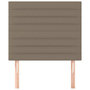Voir la diapositive 3 : VIDAXL Tetes de lit 2 pcs Taupe 100x5x78/88 cm Tissu