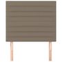 Voir la diapositive 3 : VIDAXL Tetes de lit 2 pcs Taupe 100x5x78/88 cm Tissu