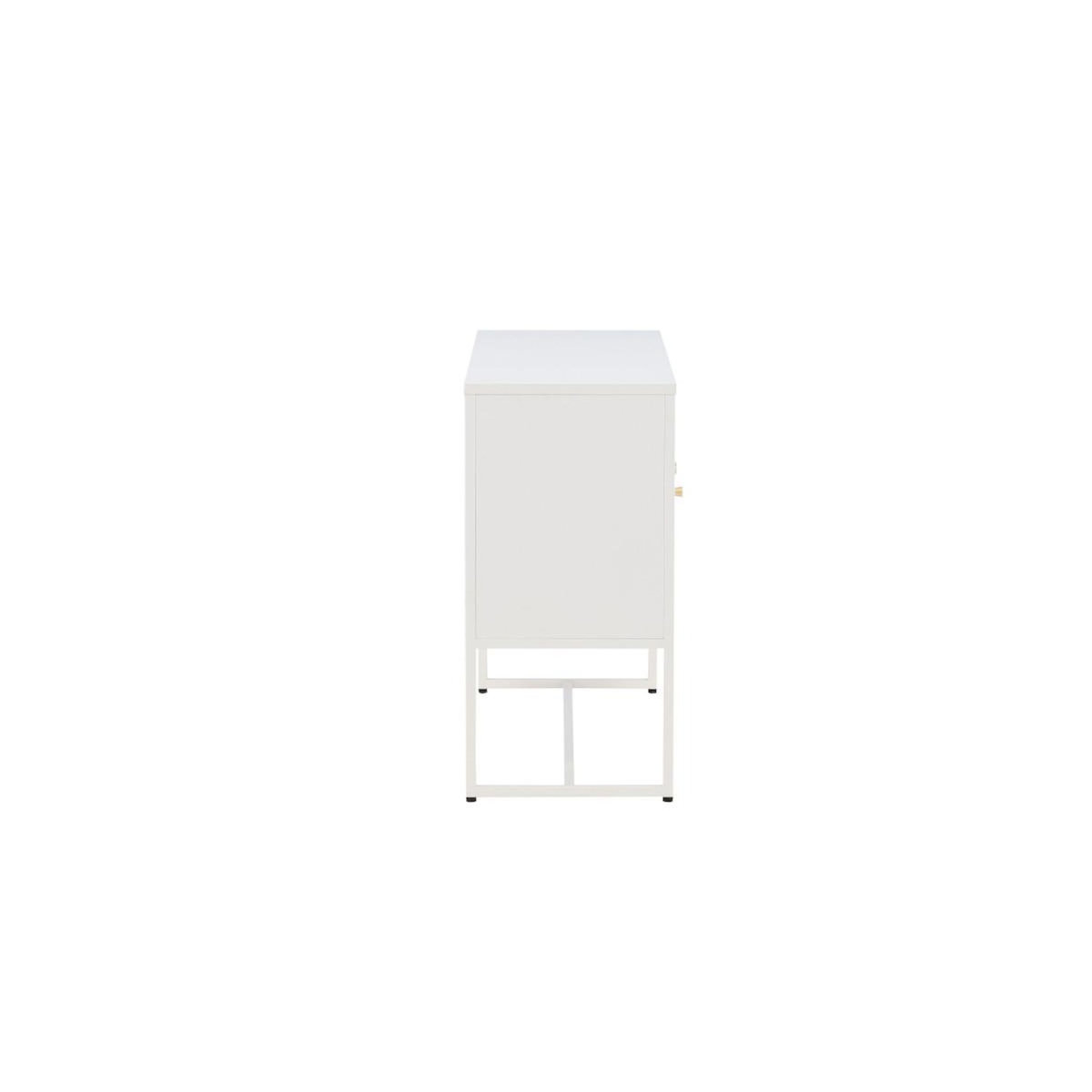 Paris Prix Bahut 3 Portes Métal  Malla  120cm Blanc