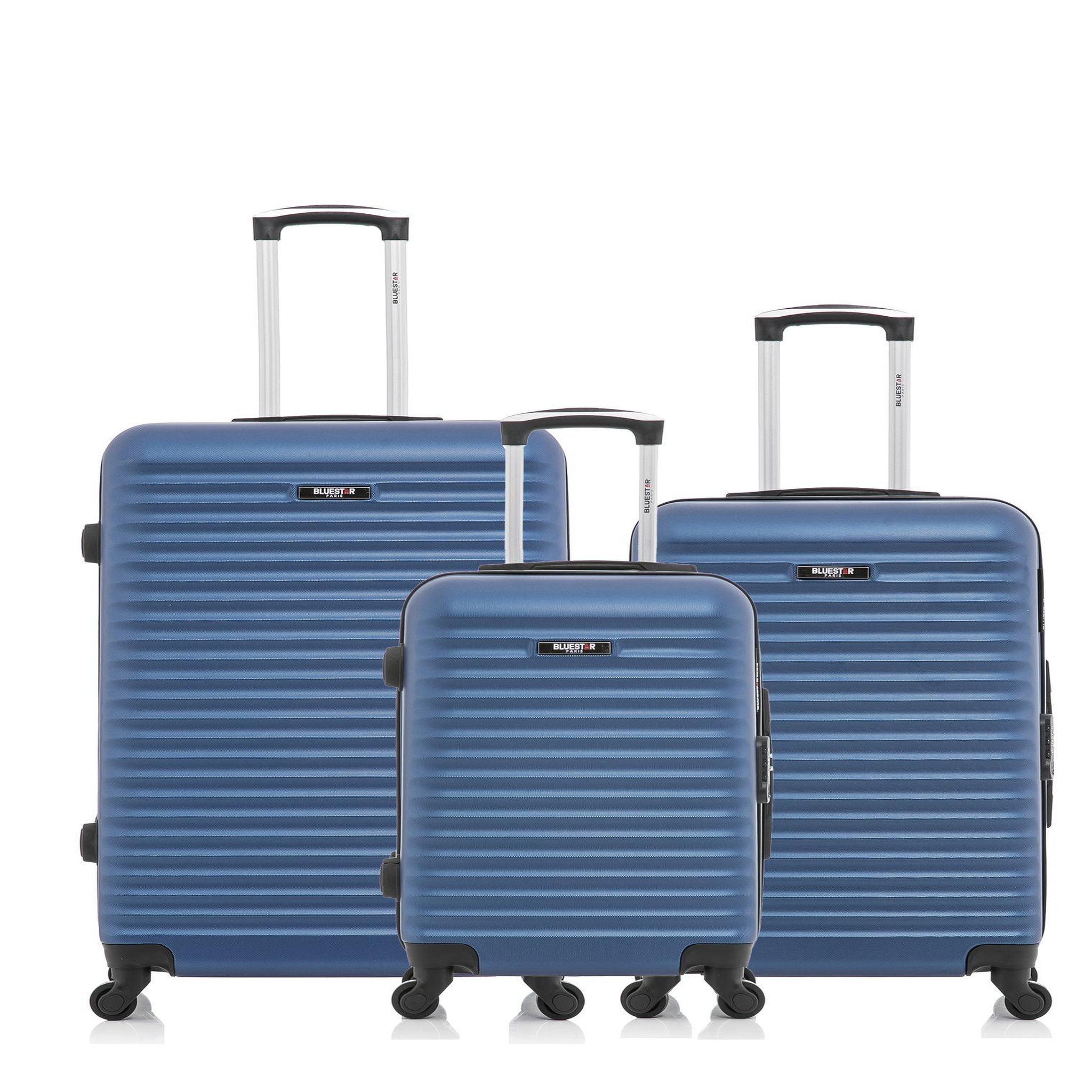BLUESTAR Bluestar - lot de 3 - valises grand format, weekend et cabine brazilia