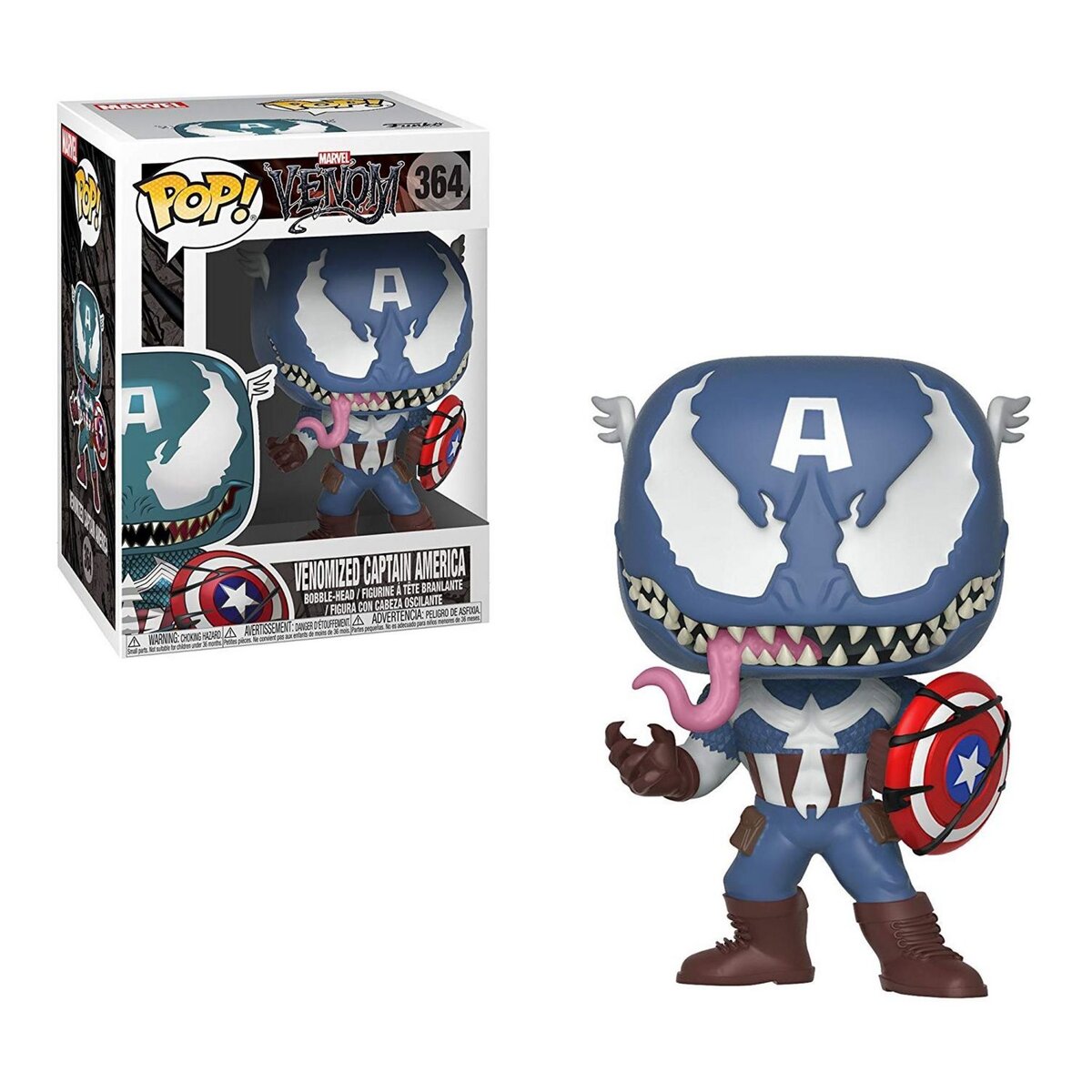 Figurine Pop Captain America déguisé en Venom Marvel