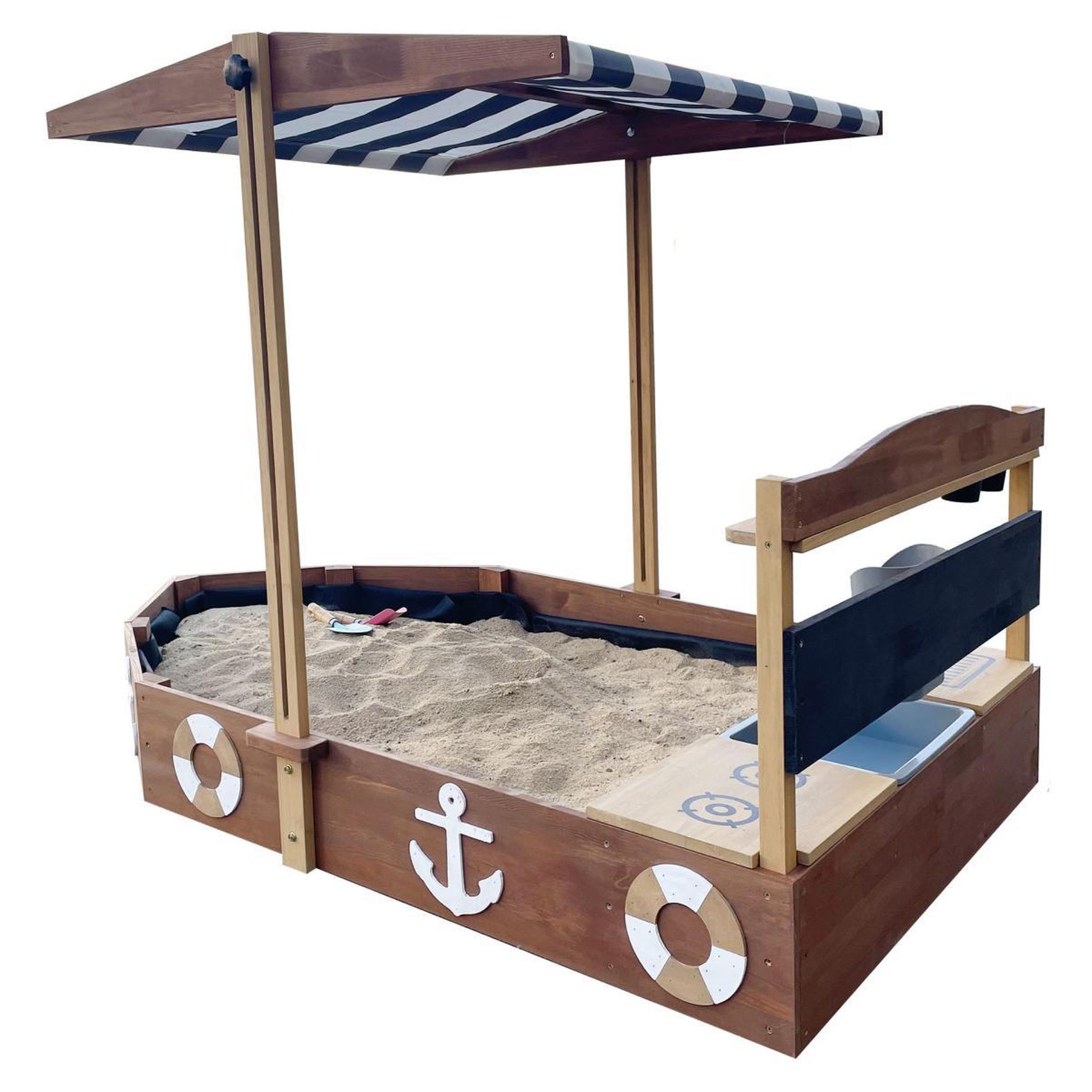 Voir la diapositive 3 : Axi House Bac à sable bateau Dora avec auvent
