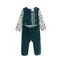Voir la diapositive 3 : Petit Béguin Pyjama bébé en velours Canopée