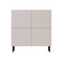 Voir la diapositive 4 : BEST MOBILIER Timote - buffet 2 portes - écru - 106 cm