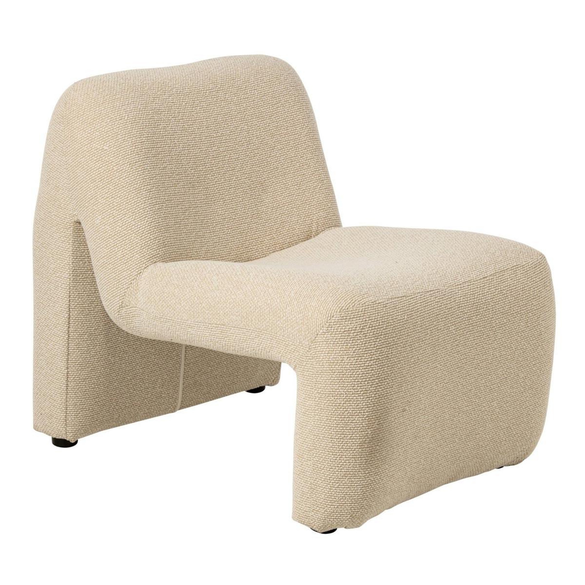 J-LINE Fauteuil design organique  margo  87cm écru