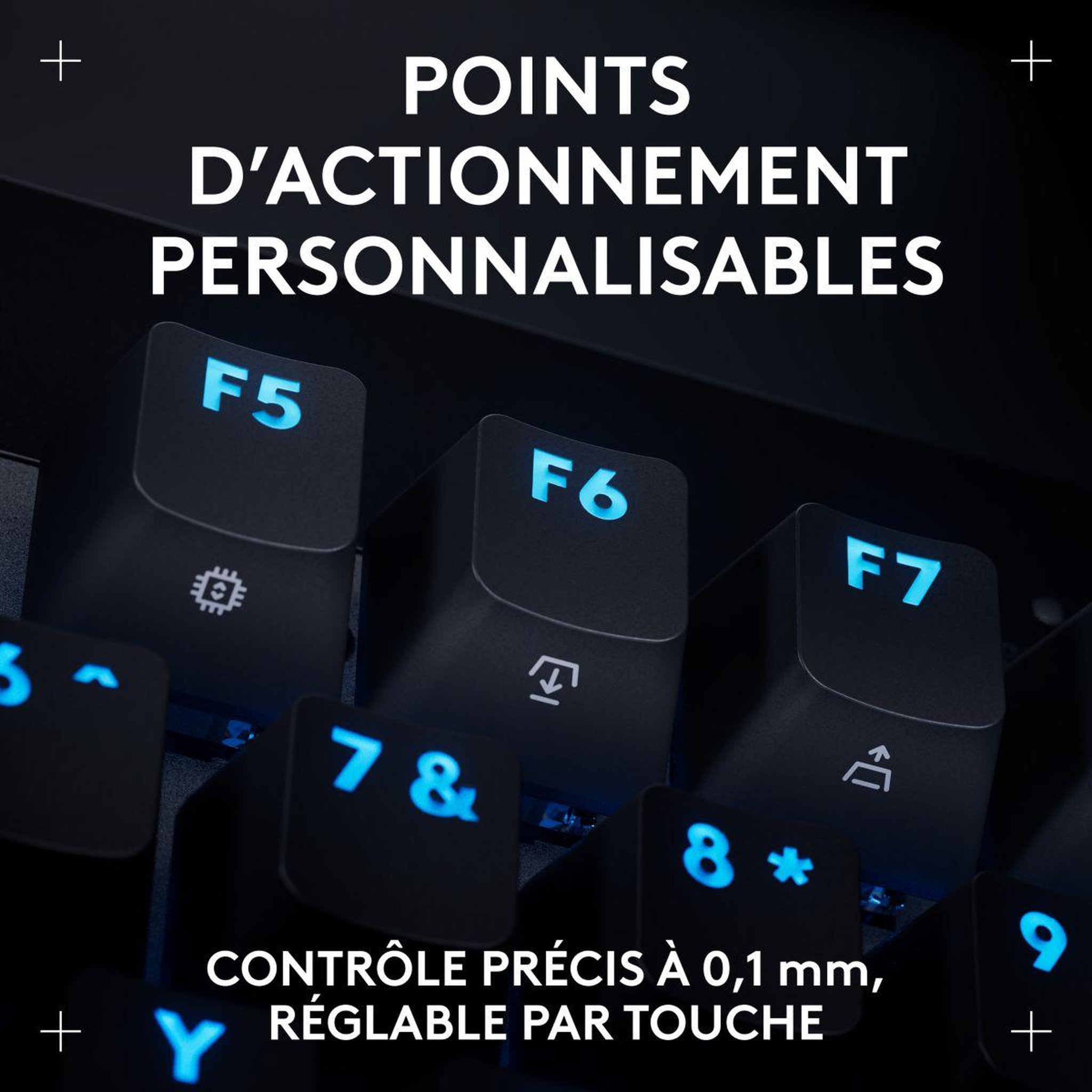 Voir la diapositive 4 : Logitech Clavier gamer g pro x tkl rapid  noir