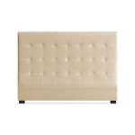 Paris Prix Tête de Lit Capitonnée en Velours  Amor  160cm Beige