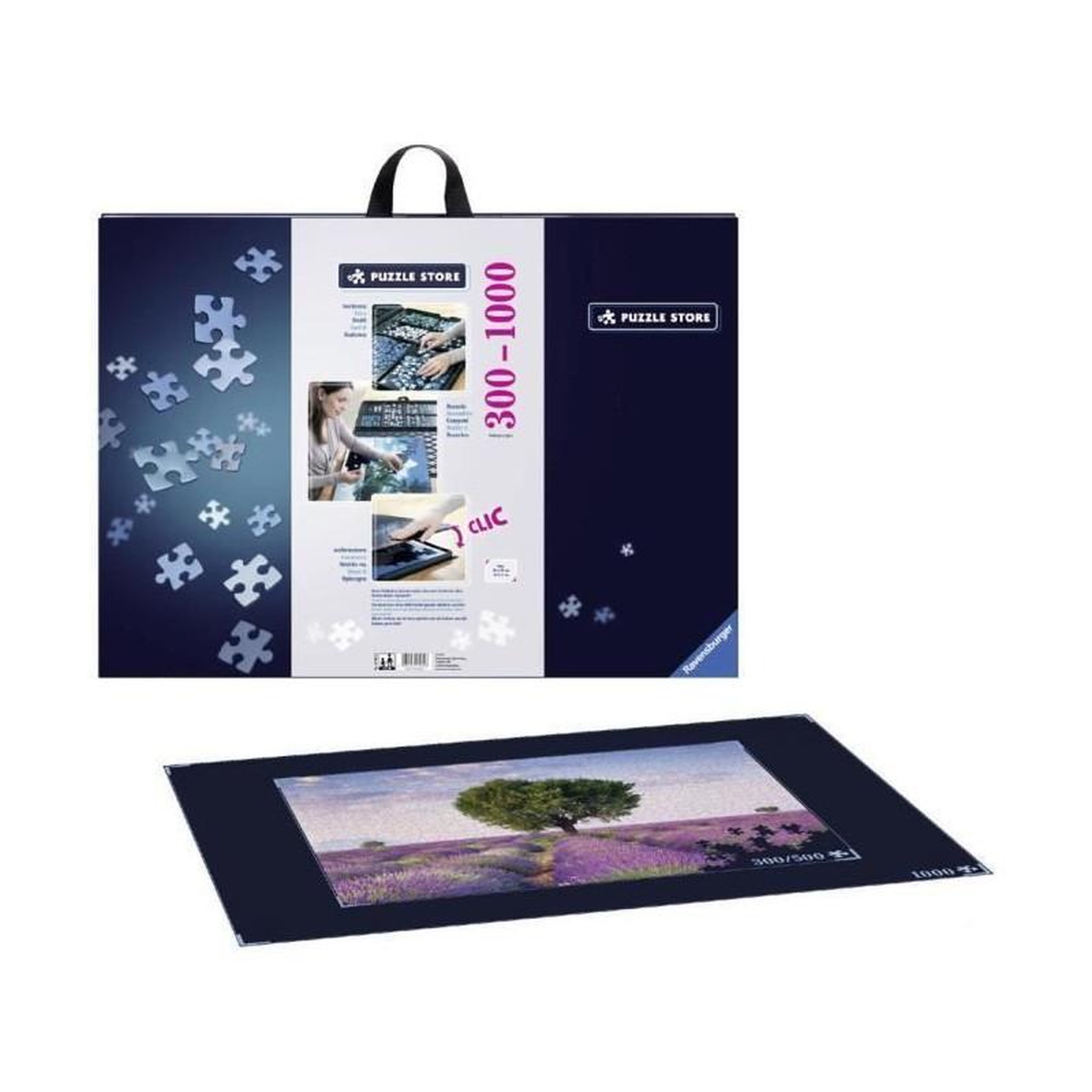 Voir la diapositive 2 : RAVENSBURGER Mallette à puzzle 300–1000 pièces – Ravensburger – Accessoire puzzle – Pour trier, assembler et transporter – Puzzle adulte & enfant