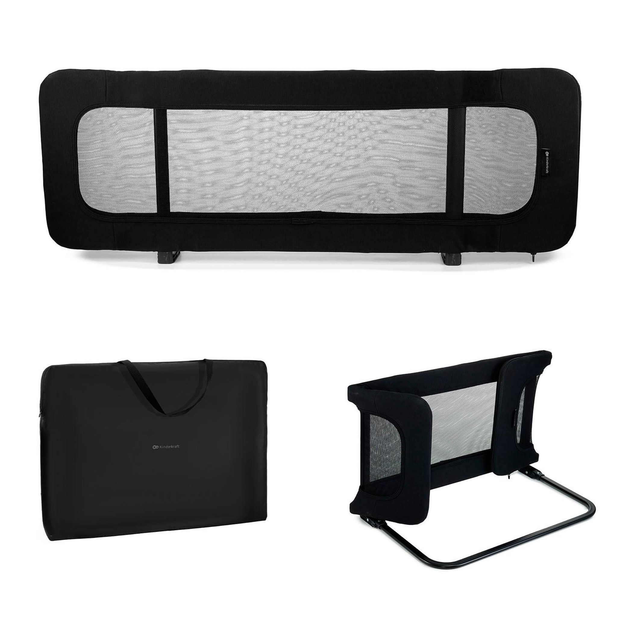 Voir la diapositive 1 : KINDERKRAFT Barrière de lit enfant pliable sécurisée