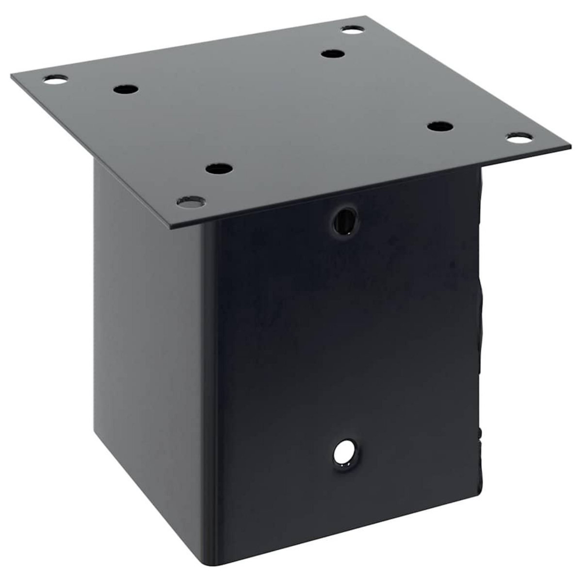 VIDAXL Bases de poteau carrees 4 pcs anthracite 121x121 mm