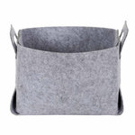 Paris Prix Panier de Rangement  Feutre Pliable  25cm Gris
