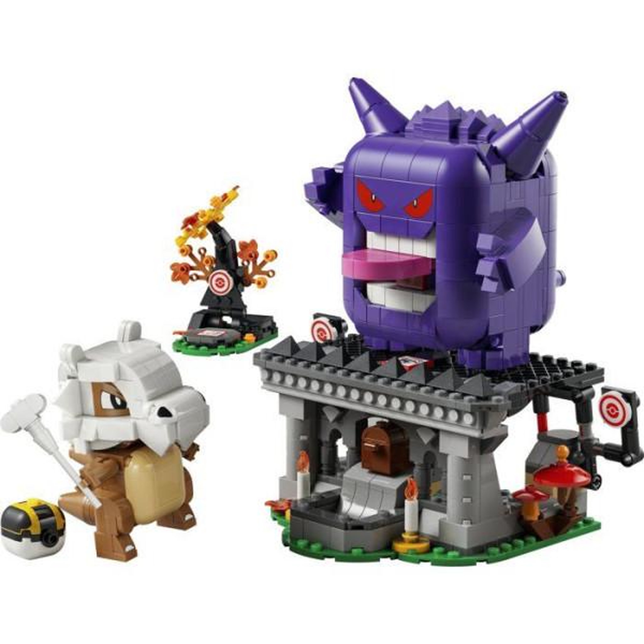 Voir la diapositive 6 : LEGO LEGO Pokémon 72166 - Set de construction compatible SMART Play™ - Ectoplasma et Osselait, Effrayant Affrontement - Des 7 ans