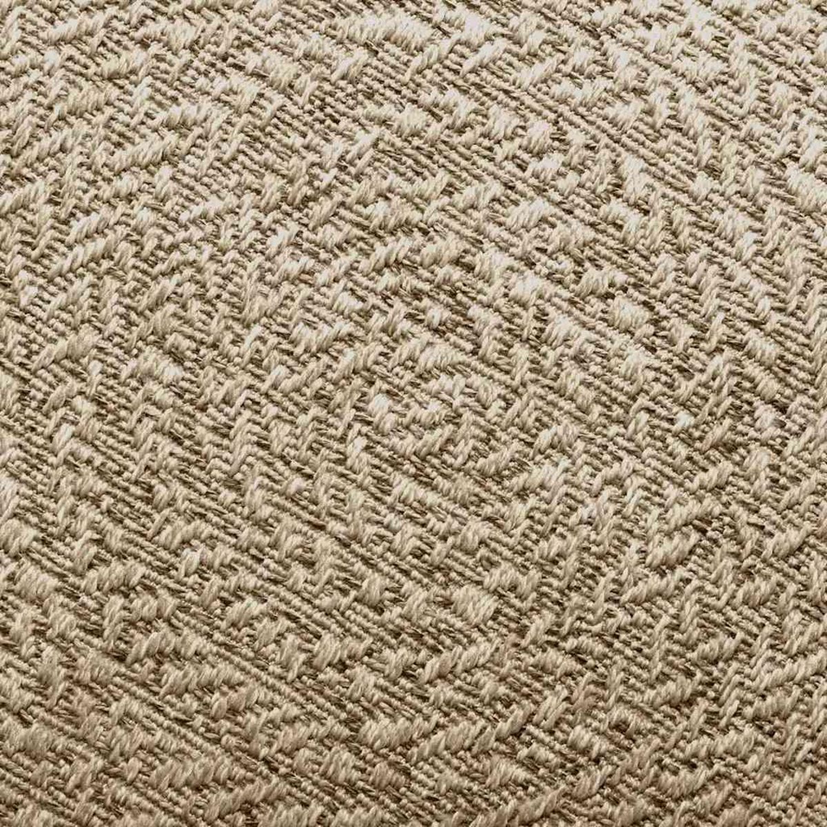 VIDAXL Tapis ZIZUR beige 120x120 cm aspect de jute interieur exterieur