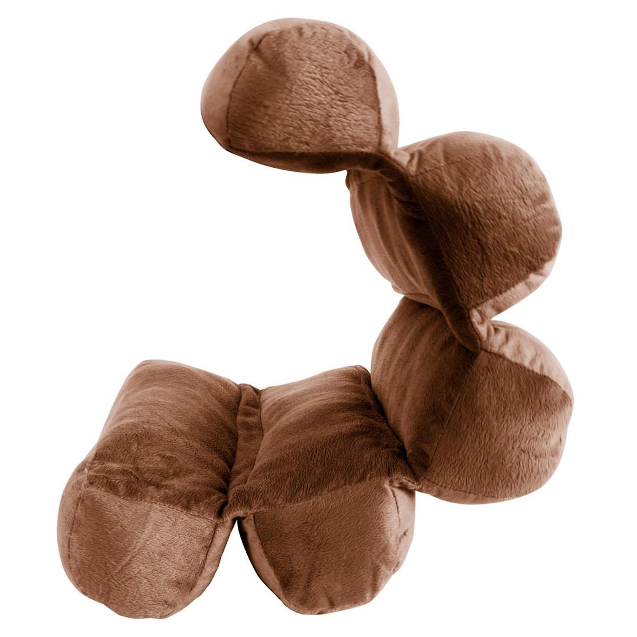 Voir la diapositive 5 : SENSLY Coussin de relaxation  multi-positions  53cm marron