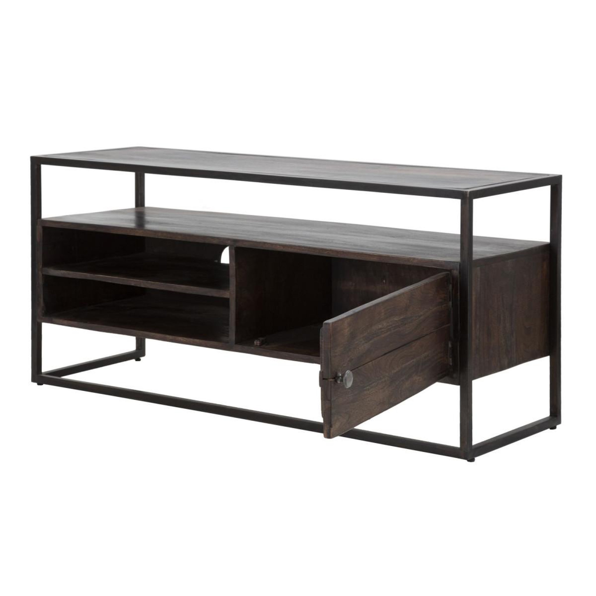 Voir la diapositive 3 : Paris Prix Meuble tv en bois  burn  120cm marron