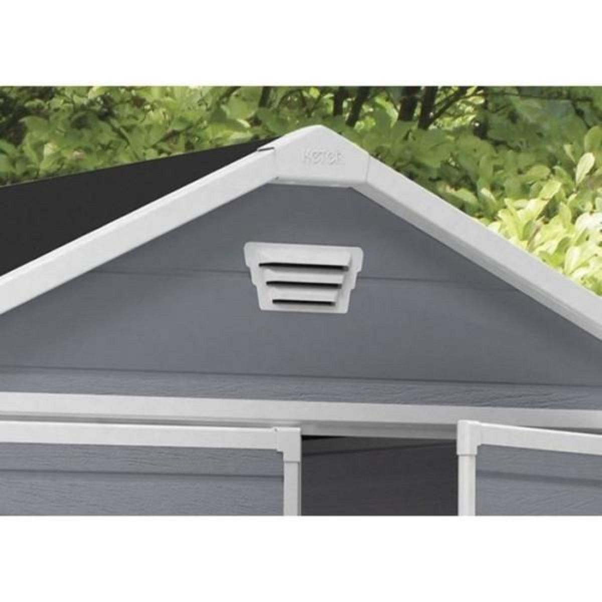 Keter Keter Abri de jardin Manor 68DD, Abri résistant aux intempéries, Gris - 236.8 x 185.8 x 227cm