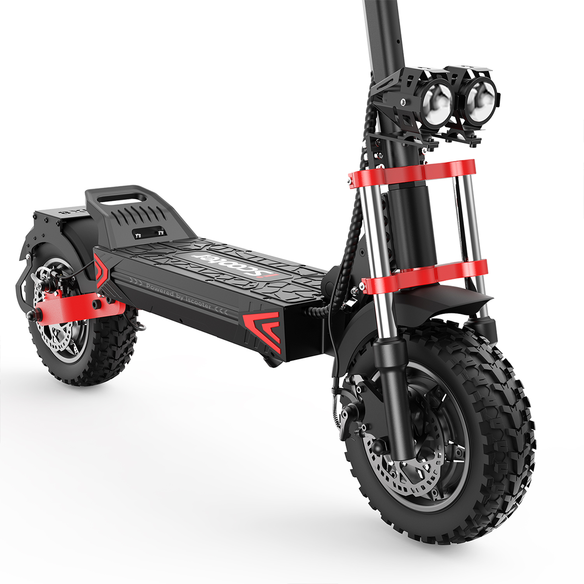 Voir la diapositive 4 : ISCOOTER Trottinette électrique pliable iScooter iX8 - Moteur 2 x 1200 W - Batterie 48 V 20 Ah - Pneus 12 pouces