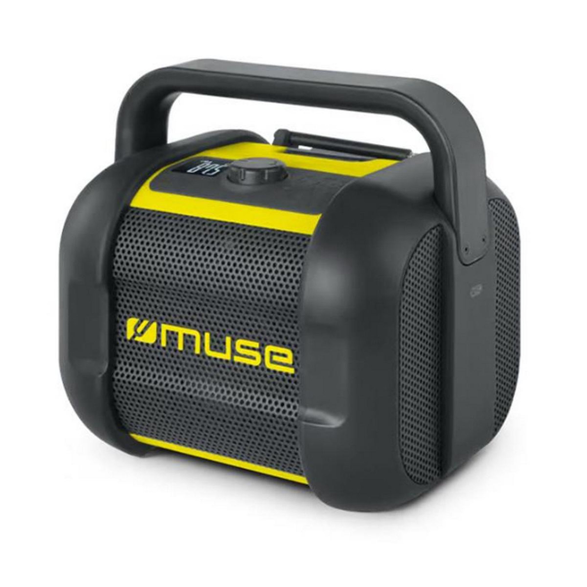 Voir la diapositive 2 : Muse Radio portable jaune/noir - m968bty