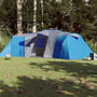 Voir la diapositive 3 : VIDAXL Tente familiale a dome 12 personnes bleu impermeable