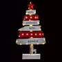 FEERIC LIGHT & CHRISTMAS Décoration de Noël à poser bois LED Xmas - Blanc