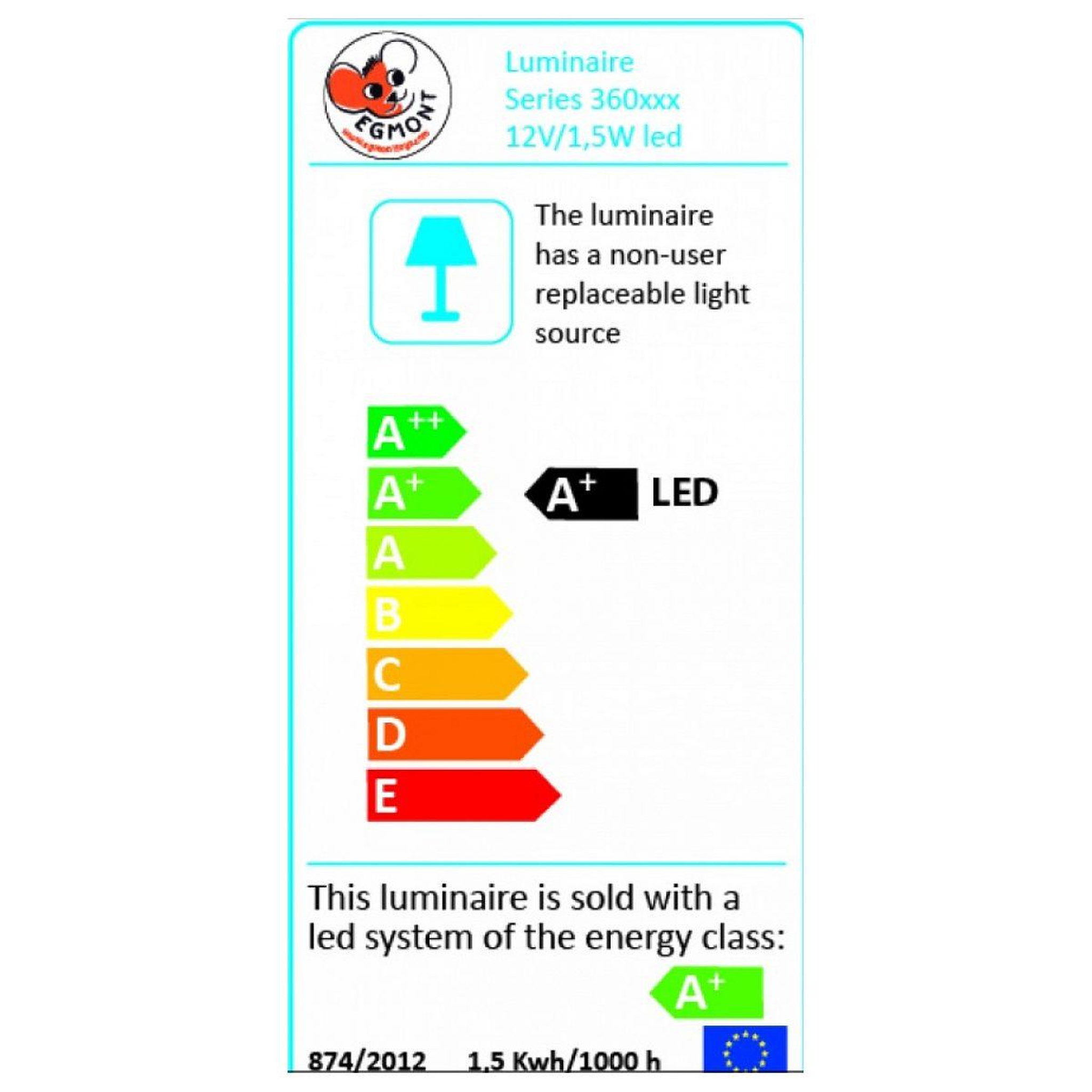 Voir la diapositive 2 : EGMONT TOYS Lampe veilleuse petit canard