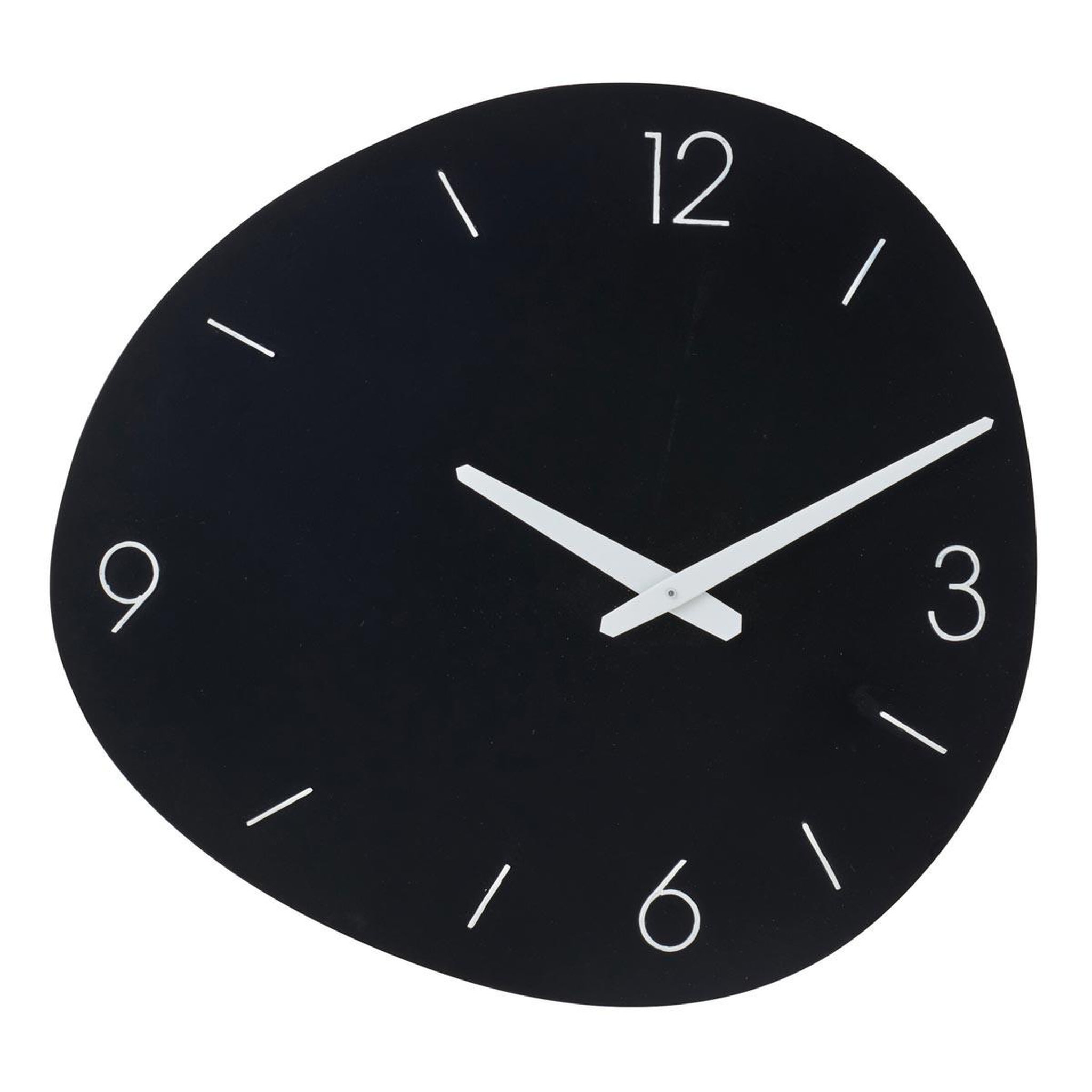 J-LINE Horloge murale en métal  shore  40cm noir