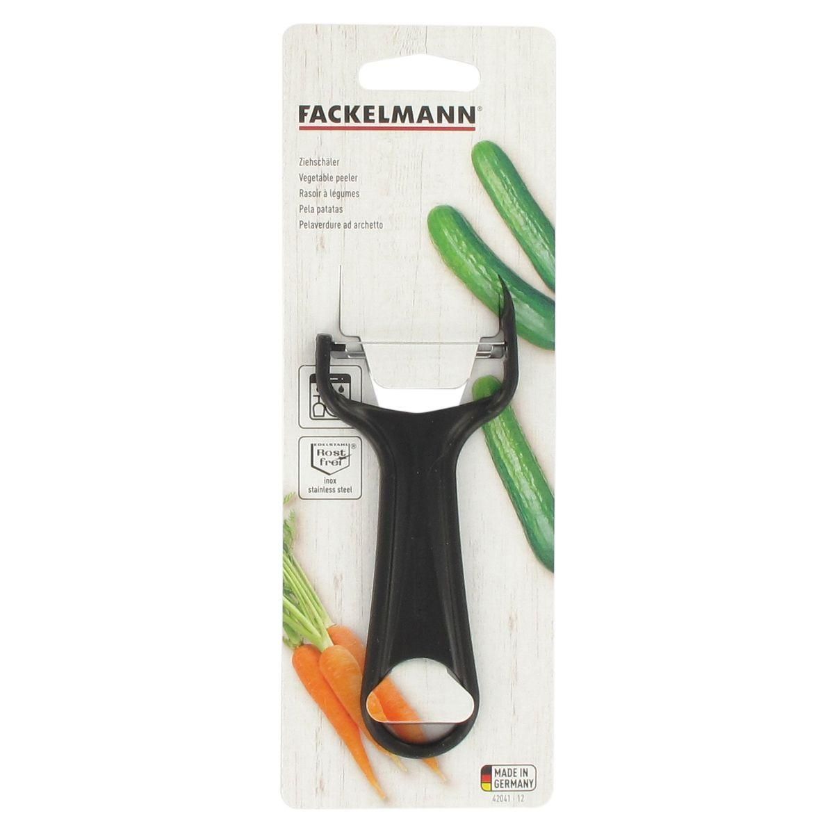 Fackelmann Lot de 2 rasoirs à légumes, éplucheurs à légumes 14 cm Fackelmann