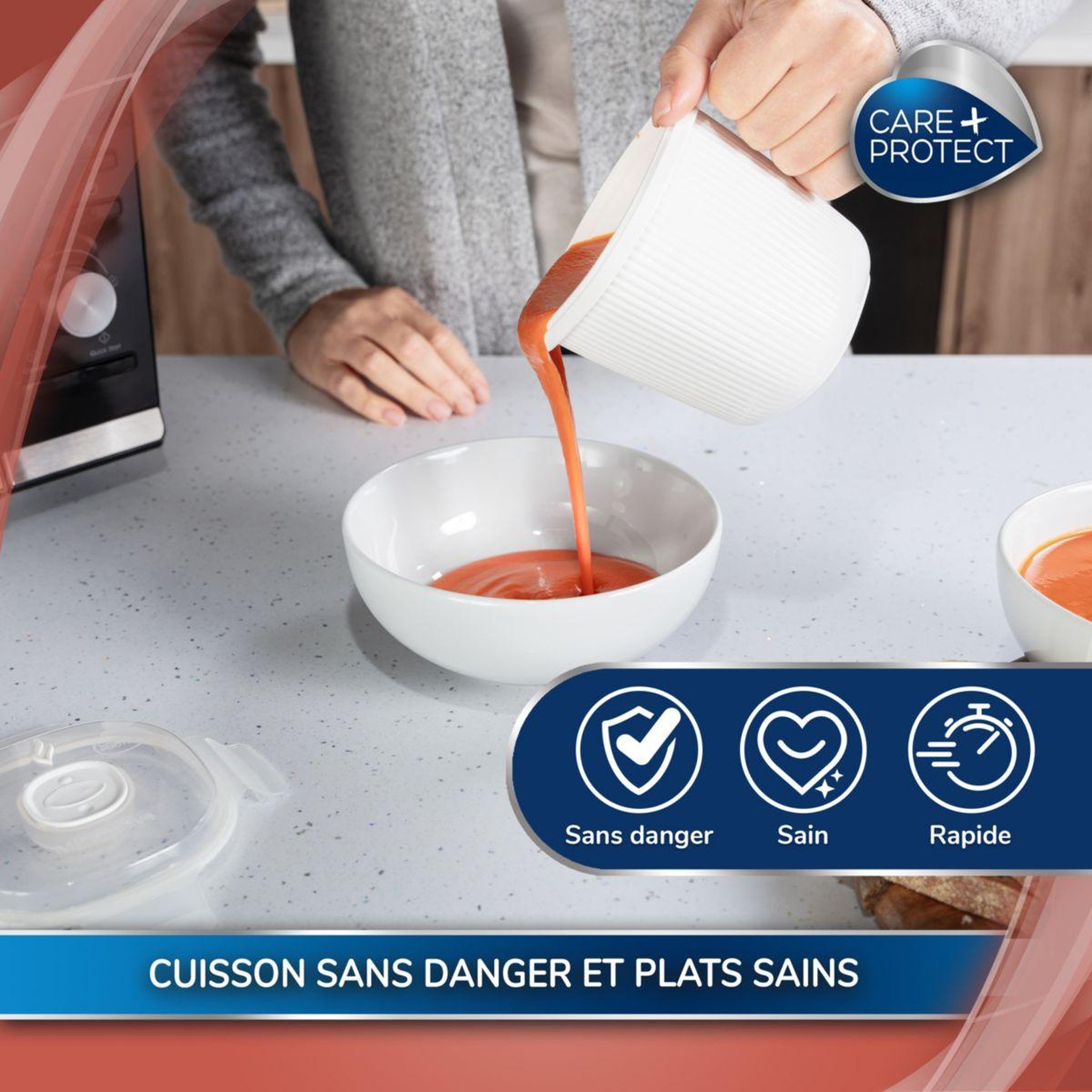 Voir la diapositive 5 : CARE PROTECT Réchauffeur rechauffeur de lait et soupe