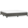 Voir la diapositive 2 : VIDAXL Cadre de lit sans matelas gris fonce 200x200 cm velours