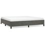 Voir la diapositive 2 : VIDAXL Cadre de lit sans matelas gris fonce 200x200 cm velours