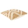 Voir la diapositive 3 : Paris Prix Coussin Déco en Jute  Tufté  40x40cm Beige & Naturel