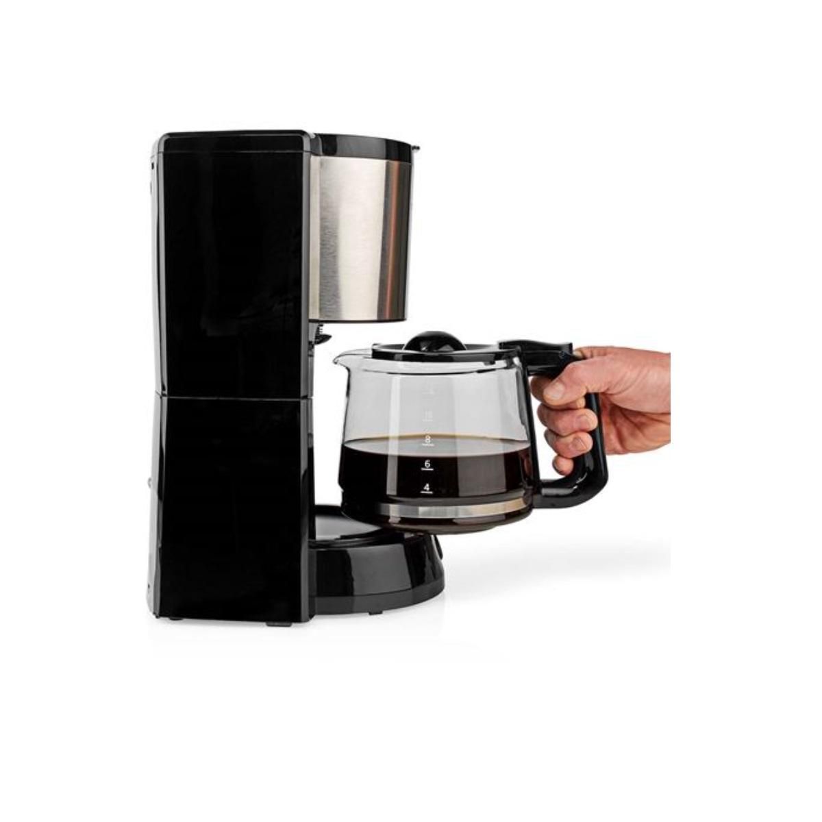 NEDIS Cafetière filtre 12 tasses 1000w noir/argent - KACM260EBK