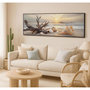 Voir la diapositive 6 : Paris Prix Tableau Imprimé  Beach II  152x52cm Multicolore