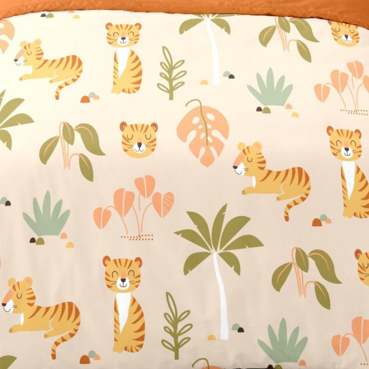 Dourev Housse de couette 140x200 César + 1 taie 100% coton