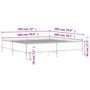 Voir la diapositive 6 : VIDAXL Cadre de lit sans matelas chene fume 180x200 cm