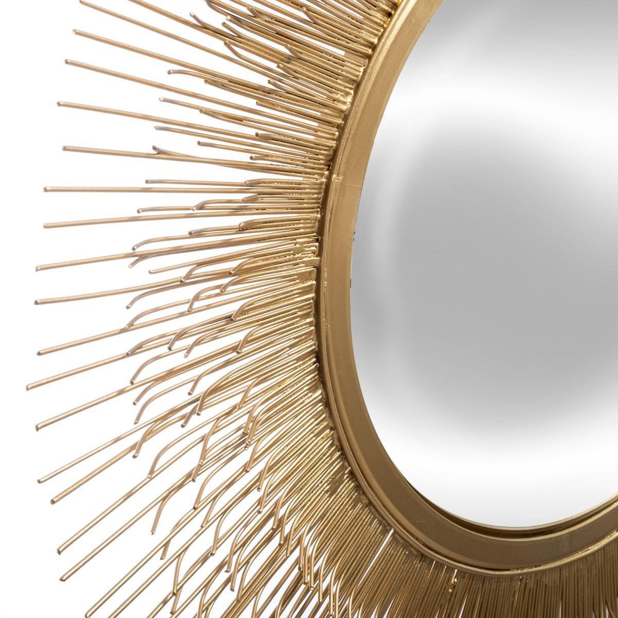 Voir la diapositive 4 : ATMOSPHERA Miroir mural design  soledad  58cm or