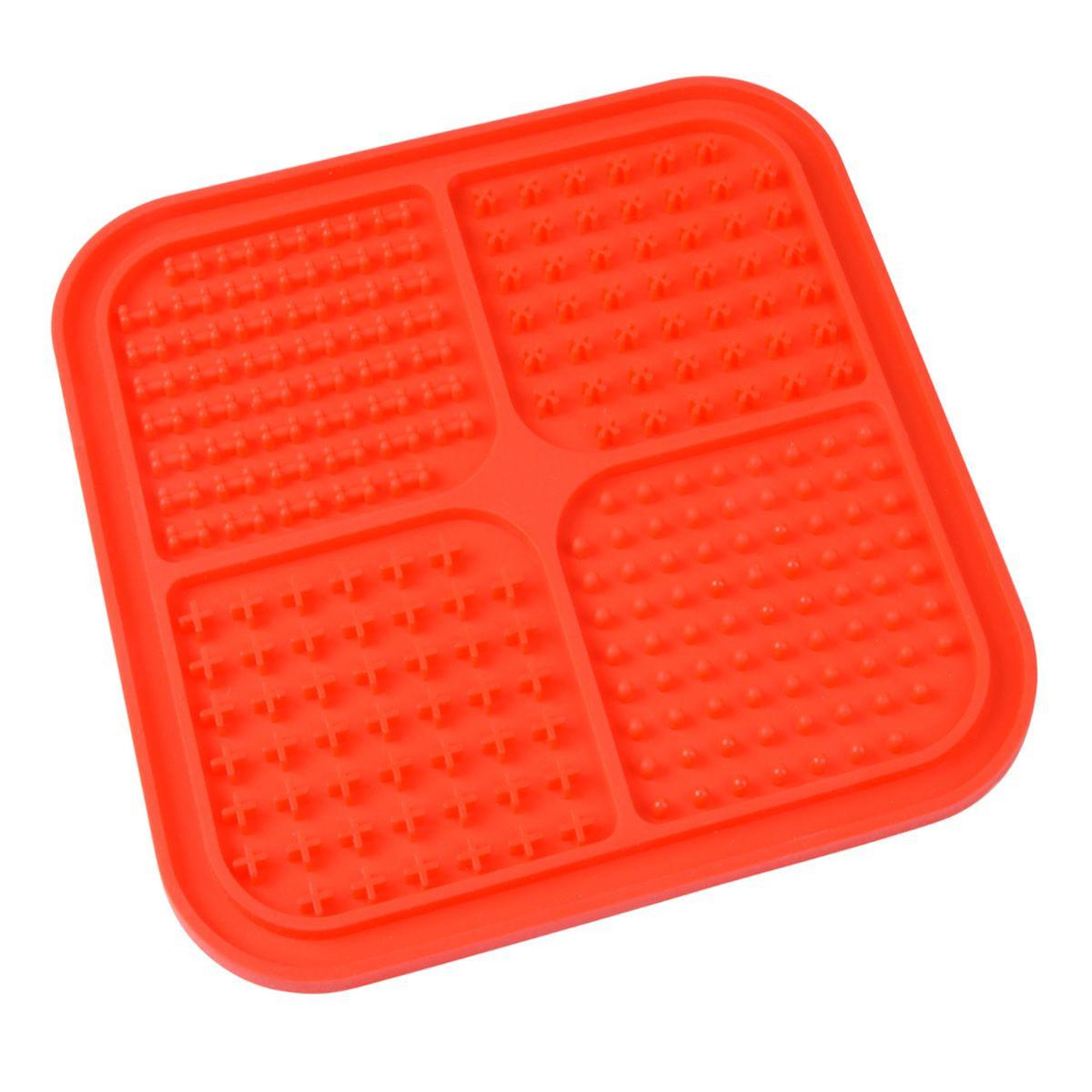 LOVE STORY Tapis de léchage animaux  silicone  20cm rouge