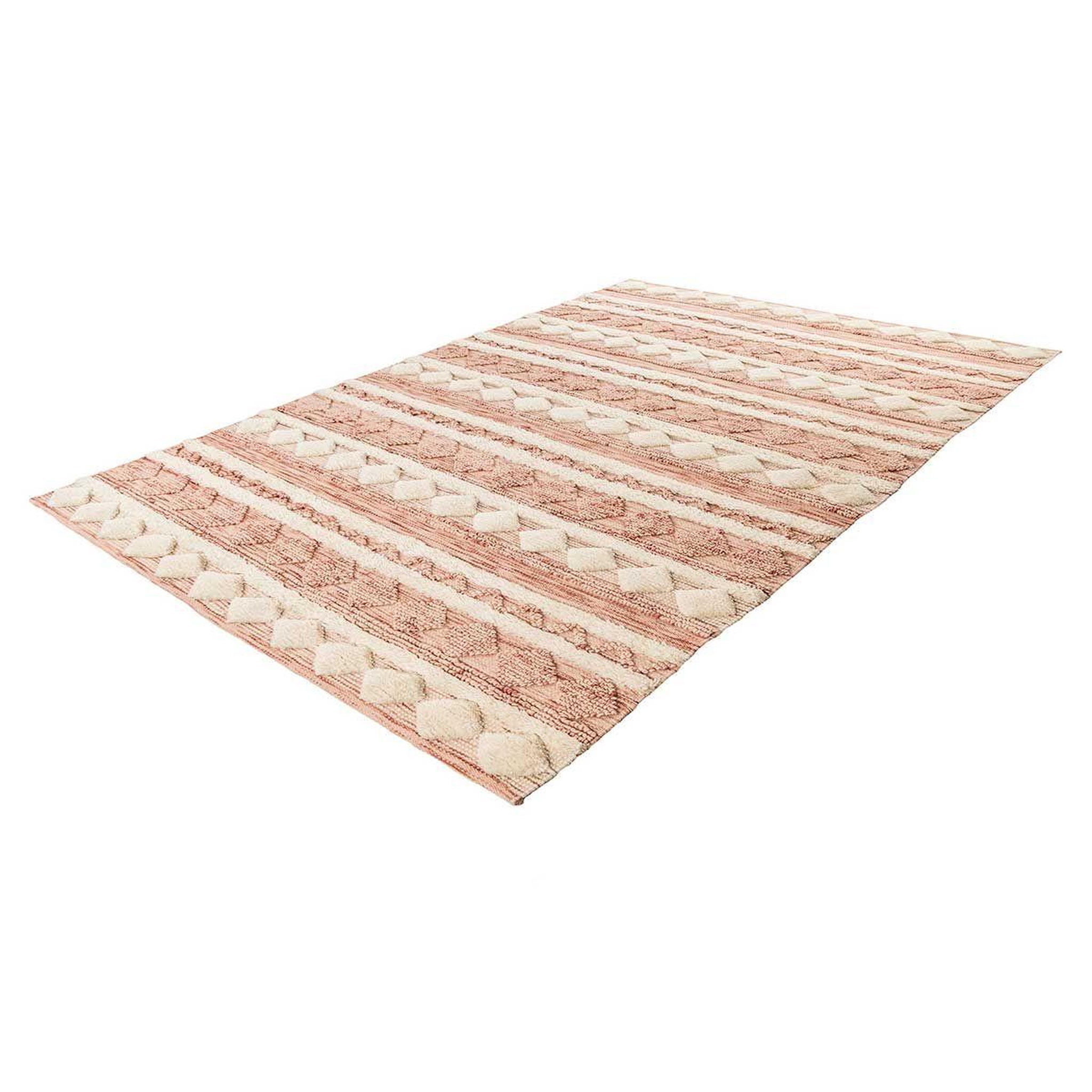 Voir la diapositive 2 : Paris Prix Tapis bohème fait à la main  bohist ii  rose & crème