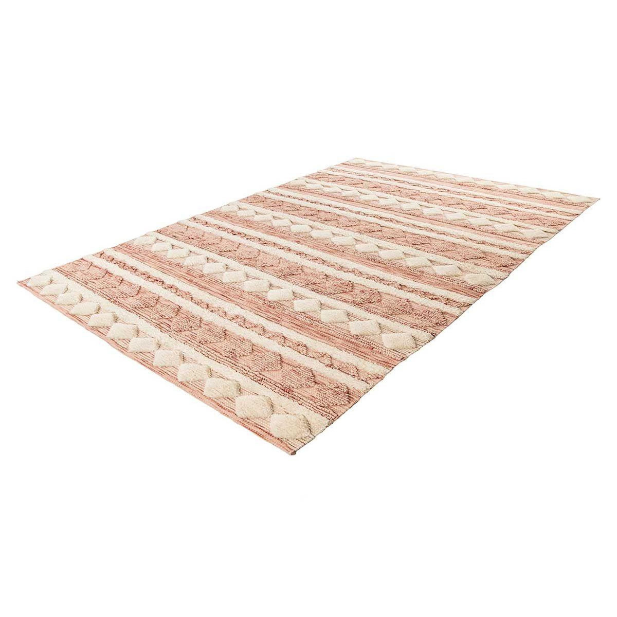 Paris Prix Tapis Bohème Fait à la Main  Bohist II  Rose & Crème