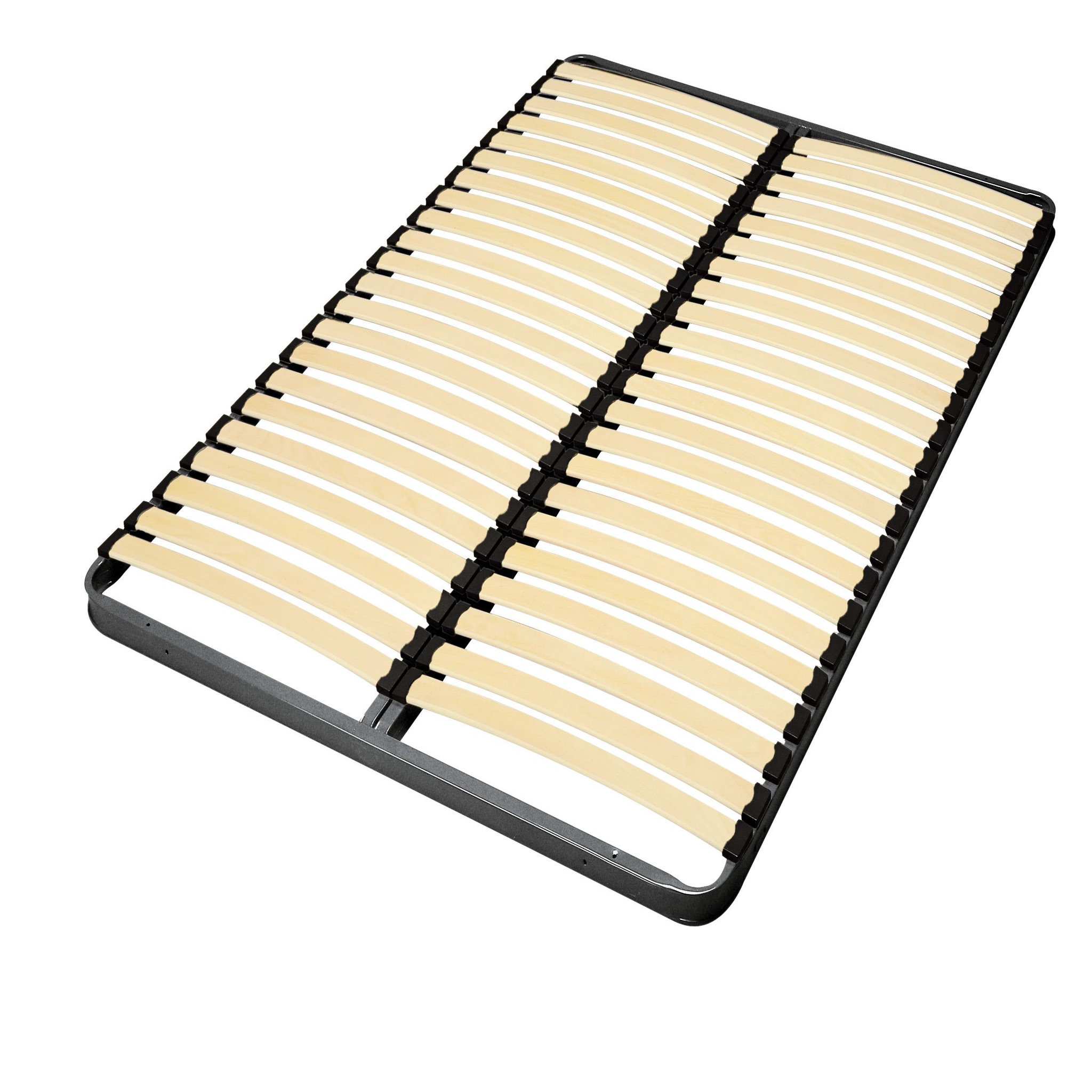 EBAC Cadre métallique 22 lattes multi-plis bois 140x200 cm