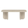 Voir la diapositive 1 : Habitat et Jardin Table basse en bois  Becaj  - 120 x 60 x 41 cm - Travertin