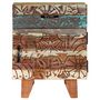 Voir la diapositive 3 : VIDAXL Table de chevet sculptee a la main 40x30x50cm Bois recuperation
