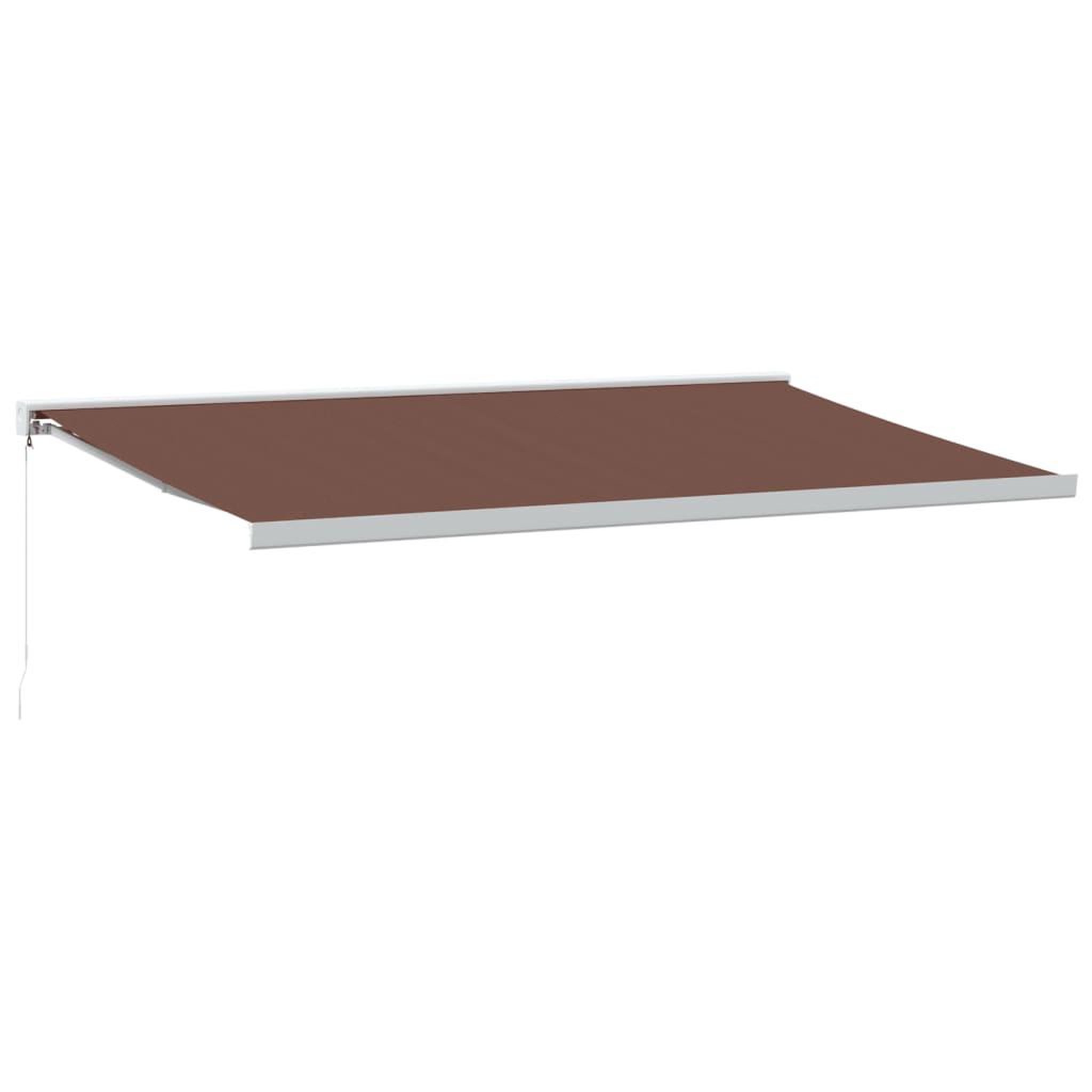 Voir la diapositive 2 : VIDAXL Auvent manuel retractable marron 500x300 cm