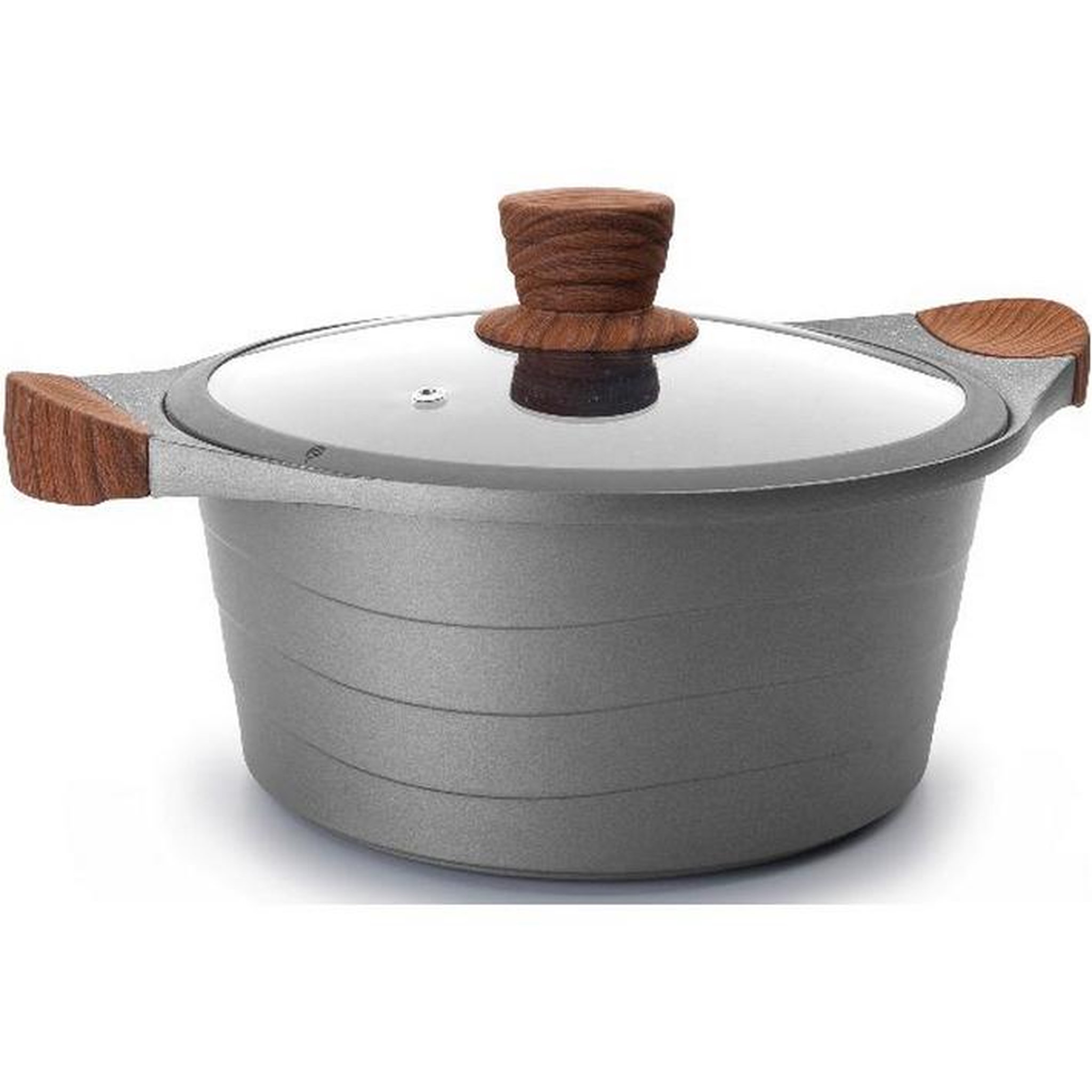 Lacor Faitout fonte d'aluminium 28cm + couvercle - 27328