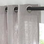 Voir la diapositive 2 : FUTURE HOME Rideau uni en gaze de coton oeillets à l'unité 140x300cm