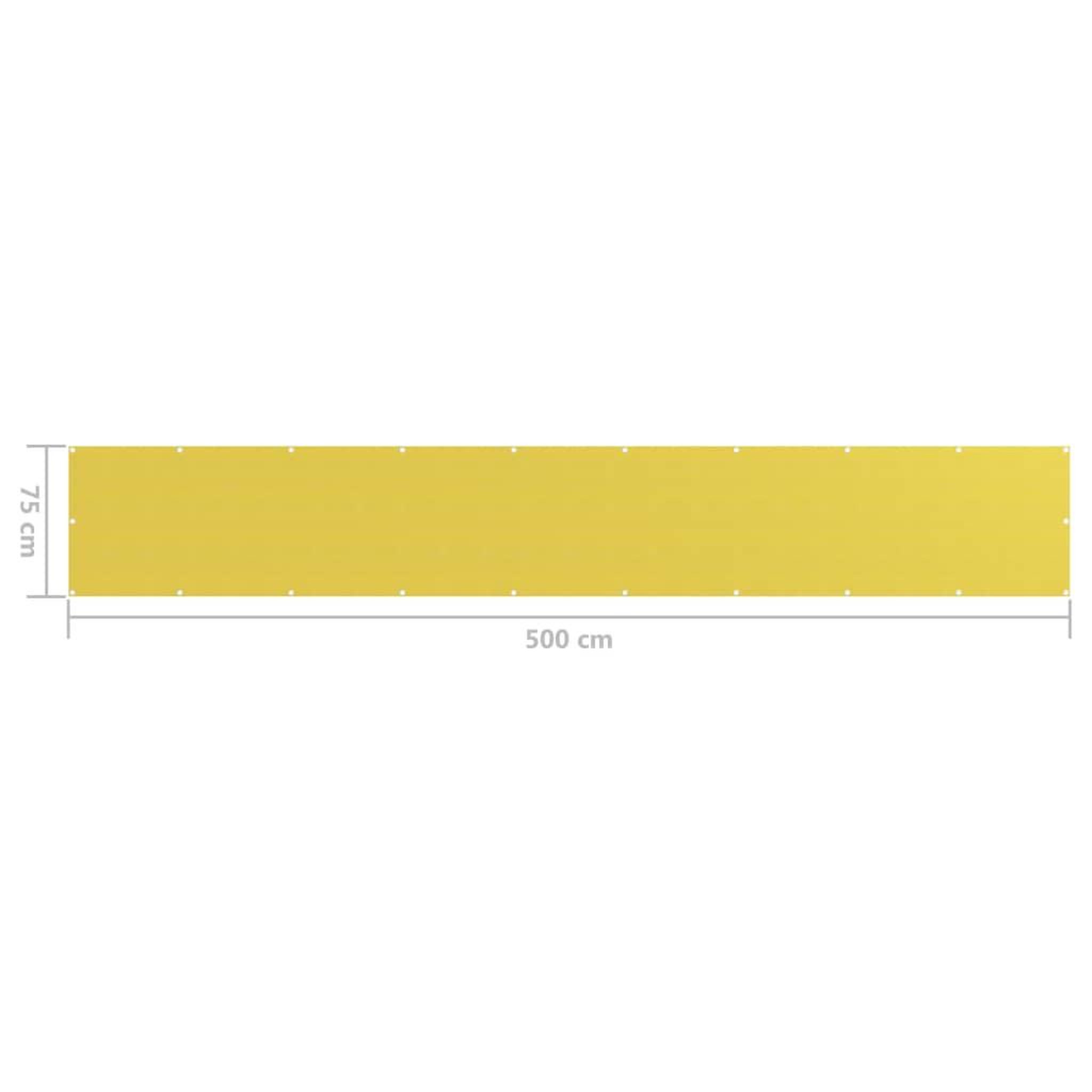 Voir la diapositive 6 : VIDAXL Ecran de balcon Jaune 75x500 cm PEHD