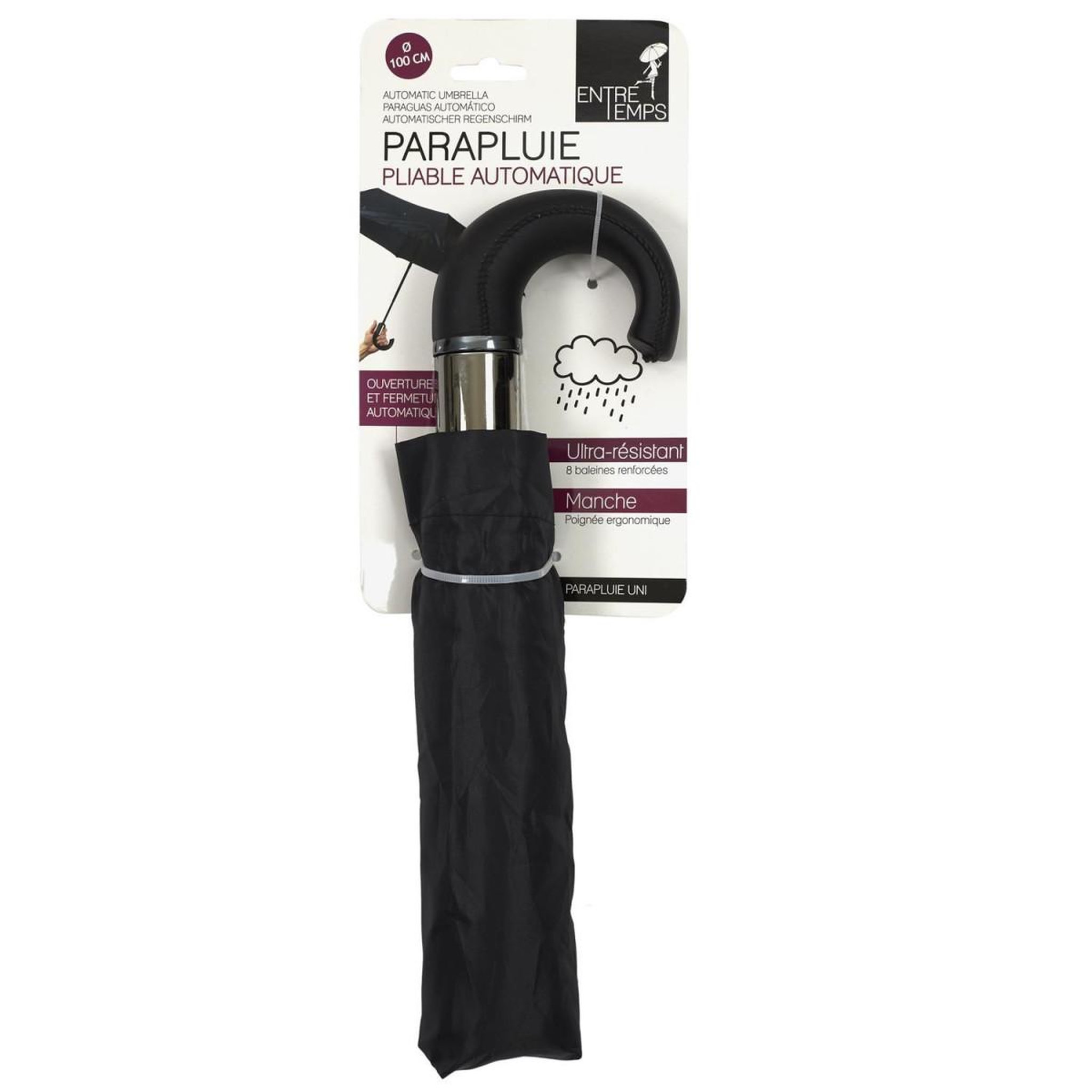 Voir la diapositive 5 : Je cherche une idee Parapluie pliable automatique  rain  32cm noir