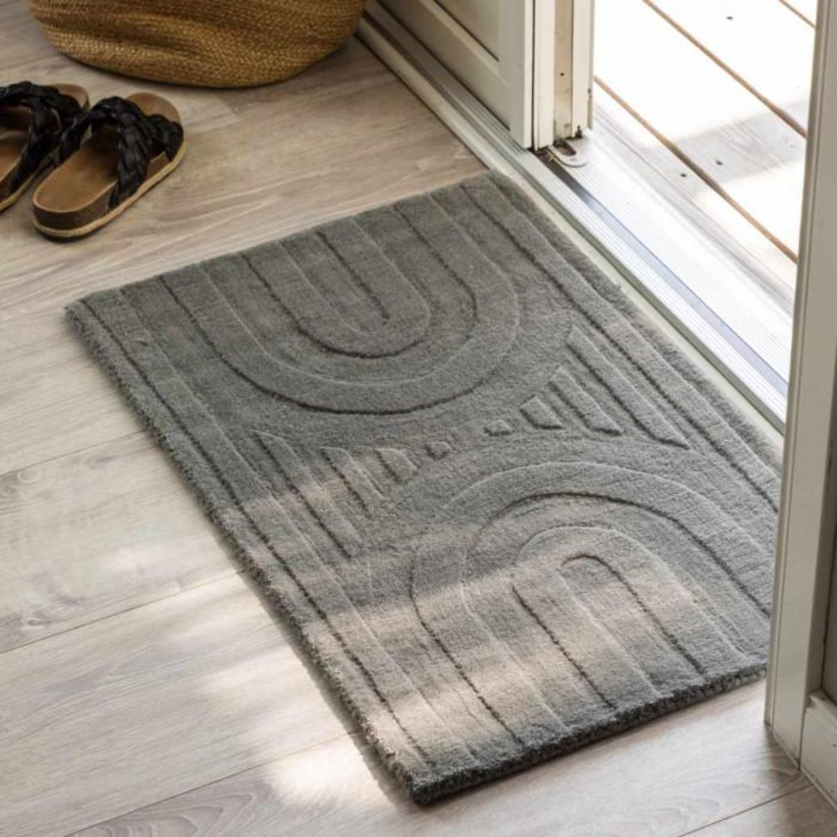Paris Prix Tapis Déco  Nora  50x80cm Argent