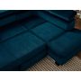 Voir la diapositive 6 : LISA DESIGN Nairobi - canapé d'angle convertible - en velours - 5 places - avec têtières - droit